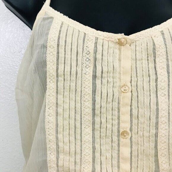 Denim & Supply Top Ralph Lauren Sheer Palomino Ivory Tank, XS - NWT - Picture 4 of 8